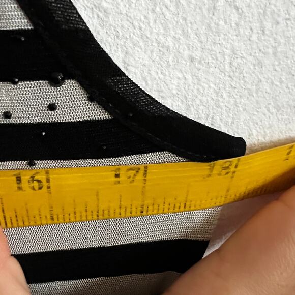 Y2K Black Striped Mini Dress, Goth Grunge 2000s Edgy Indie Sleaze - Picture 5 of 5